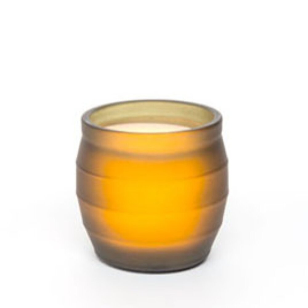 NWT- Candle Impressions Real Wax Flameless LED Glass Jar Candle, Moss Green